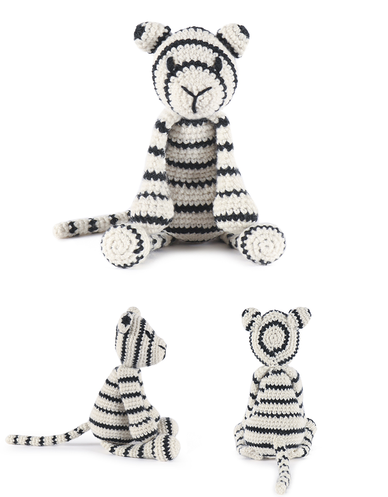 toft ed's animal prince the white tiger amigurumi crochet